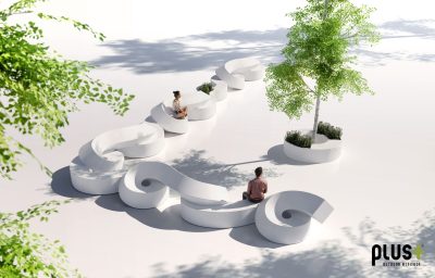 TWIST arquitectura exterior, mobilierio para exterior con PLUST 1
